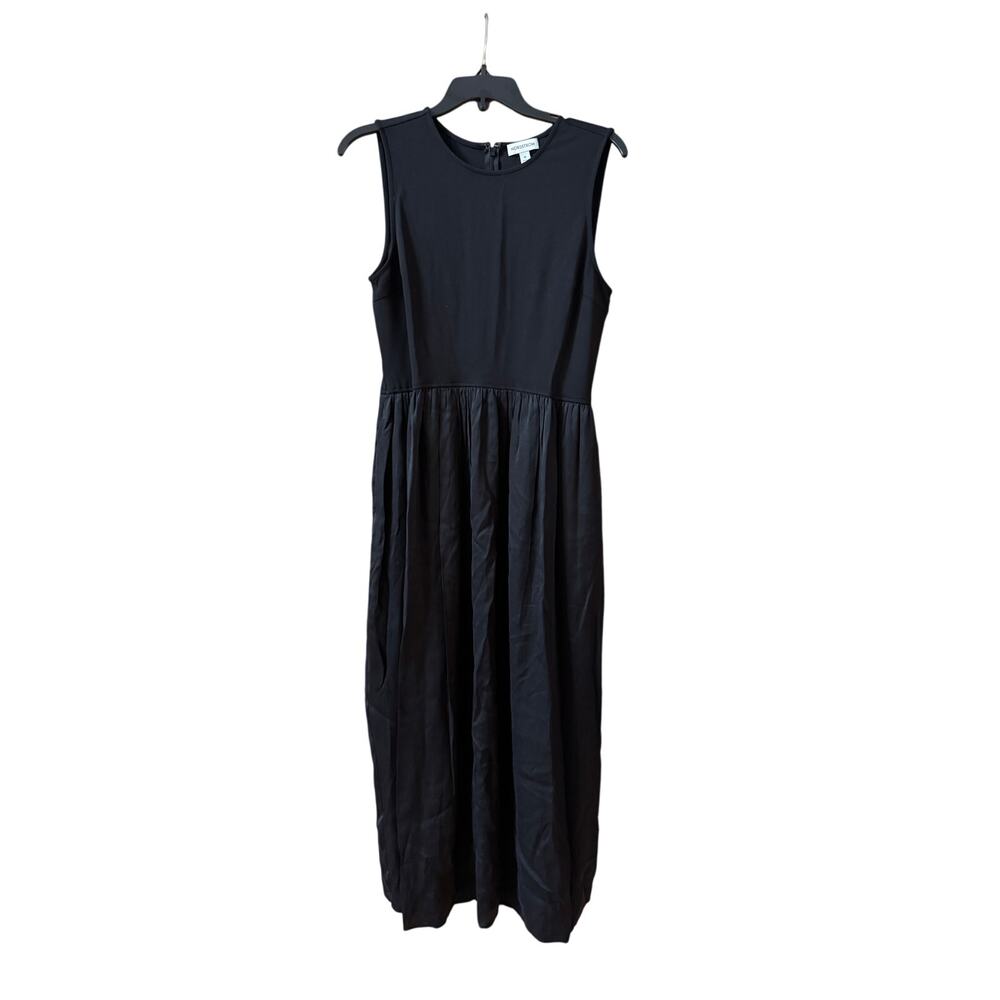 Nordstrom Black Sleeveless Mixed Media Dress - Medium (new) - Picture 4 of 7